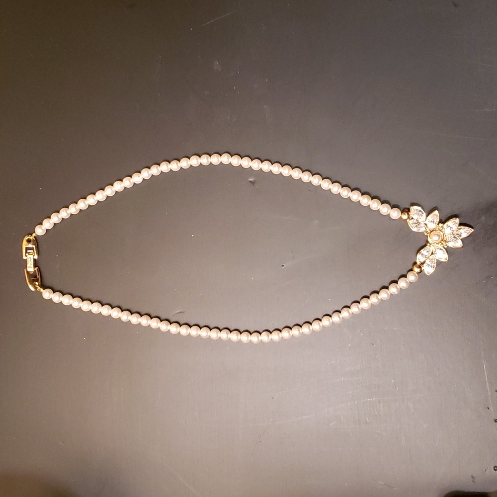 Napier, Pearl, crystal, necklace